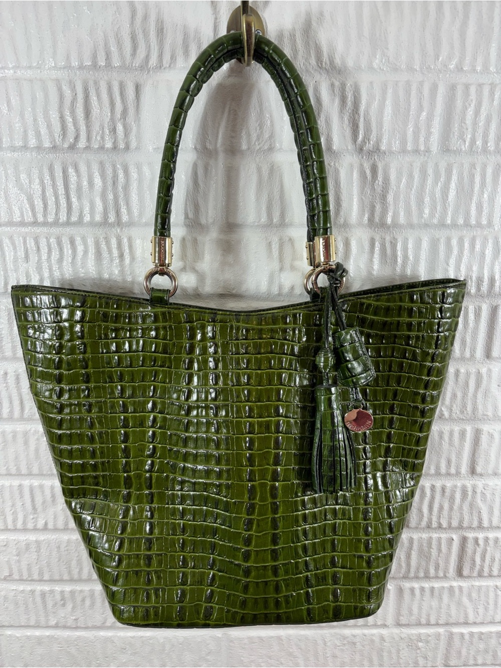 Brahmin‎ La Scala Sweetheart Tote Racing Green Bag